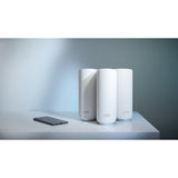 Netgear Orbi 370 Système maillé WiFi, système maillé WiFi 7 double bande, routeur maillé 3 pièces (blanc, 1x routeur Orbi WiFi 7 (RBE371), 2x satellites Orbi WiFi 7 (RBE370))