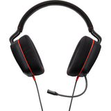 Casque stéréo filaire Powera pour casque de jeu supra-auriculaire Nintendo Switch 2 (noir rouge, Nintendo Switch 2, Nintendo Switch – modèle OLED, Nintendo Switch, Nintendo Switch Lite)