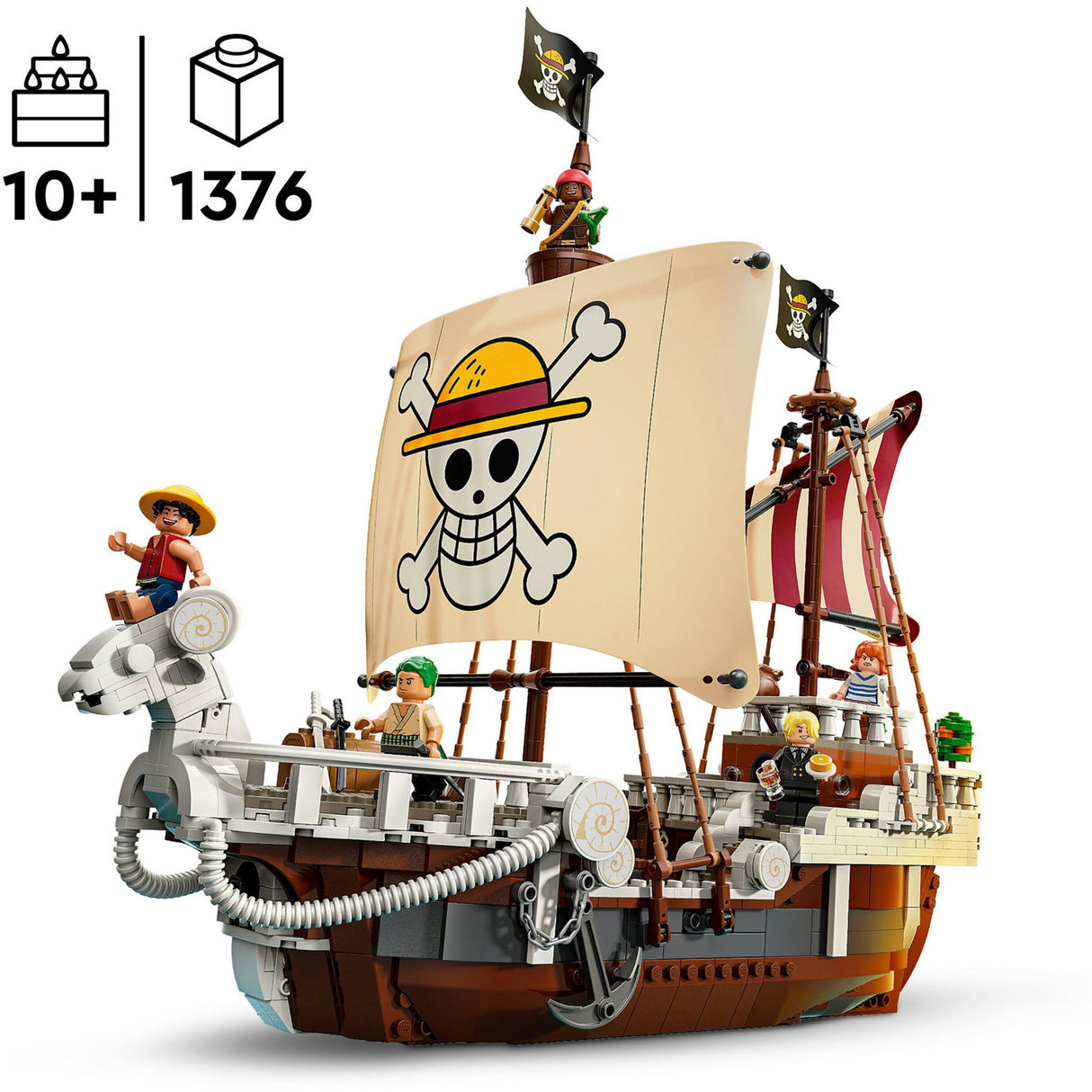 Lego ® One Piece Le bateau pirate va joyeux ensemble de construction - 75639