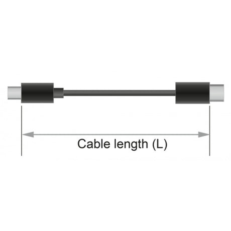Delock câble mini displayport > displayport (noir, 1 mètre, 8k 60 hz)
