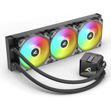 Refroidissement par eau Sharkoon s60 argb (noir, pwm 4 broches)