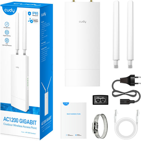 Point d'accès extérieur gigabit wifi Cudy ac1200