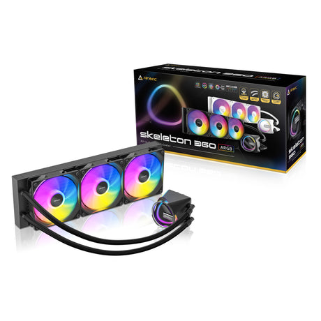 Refroidissement par eau Antec skeleton 360 argb (noir)