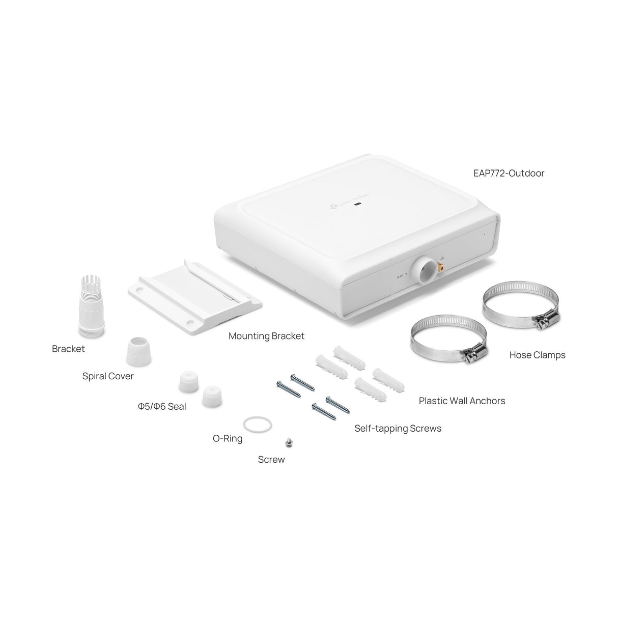 Tp-link omada eap772 be9300 point d'accès wi-fi 7 intérieur extérieur (blanc, tri-bande)