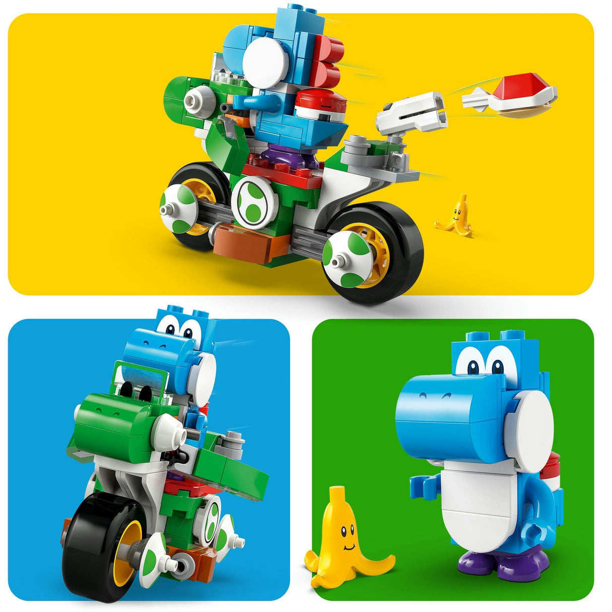 Lego super mario - mario kart - jouet de construction yoshi-crosser (72031)
