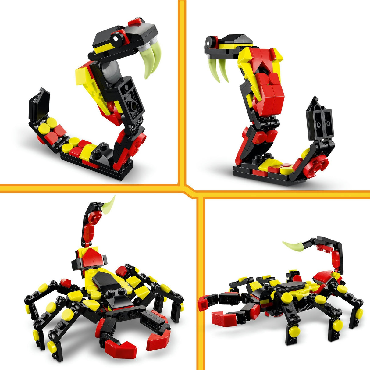 Lego Creator 3en1 Animaux sauvages : araignée passionnante - 31159