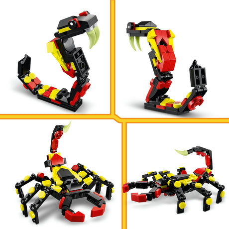 Lego Creator 3en1 Animaux sauvages : araignée passionnante - 31159
