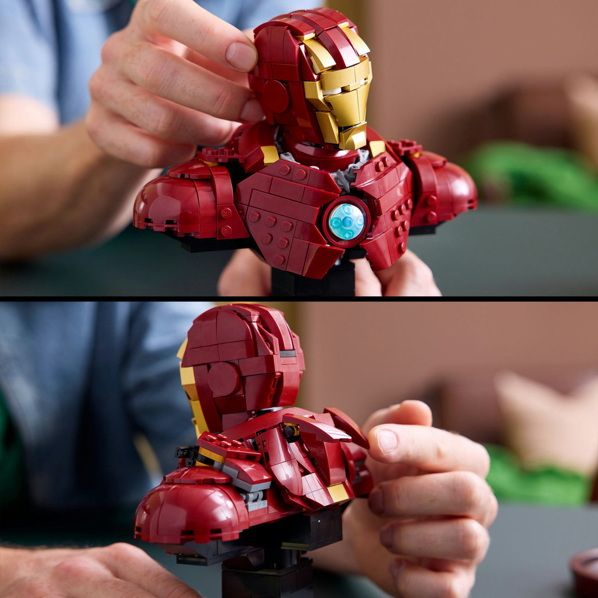 Lego super héros merveille 76327 buste d'iron man mk4