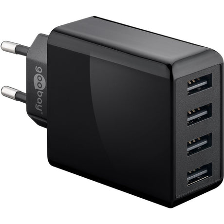 Goobay Chargeur USB 4 voies (30 W) (noir)
