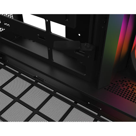 Boîtier tour MIDI Thermaltake View 380 XL WS ARGB (couleur bois noir | 2x USB-A | 1x USB-C | RVB | verre trempé)