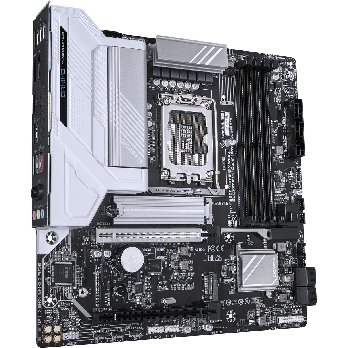 Carte mère Gigabyte B860M Gaming x WiFi 6E Socket 1851 (RAID, LAN 2,5 Go, WiFi 6E, BT, Son, µATX)