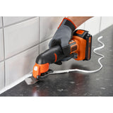 Tournevis Black+decker 18v + pack multi-outils oscillant 18v (noir orange)