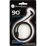 Câble Silverstone SATA III 50 cm (noir, 6 Go, connecteur 90º, CP08)