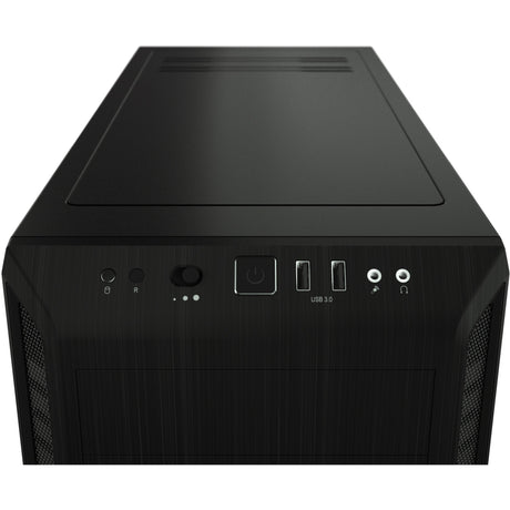 Soyez silencieux! boîtier tour midi pure base 600 window (noir | 2x USB-A | verre trempé)