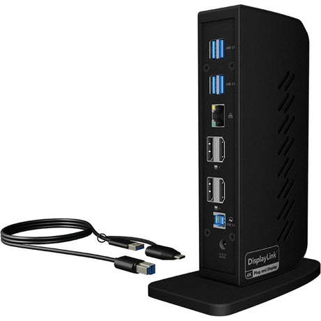 Station d'accueil Icy box ib-dk2252ac (noir, USB-A, HDMI, port d'affichage)