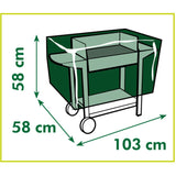 Housse de protection Nature pour housse de barbecue à charbon (gris)