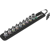 Wera Belt a 1 jeu de douilles zyklop clé à douille (noir, 10 pièces, avec fonction de maintien, avec 1 4 entraînements)