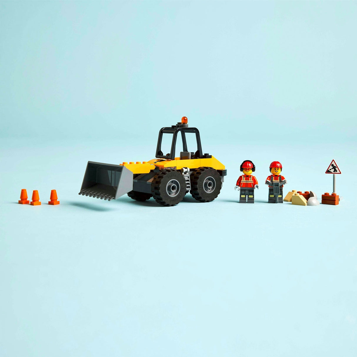 Lego 60450 City Great Vehicles Chargeuse sur pneus jaune | 2 pièces