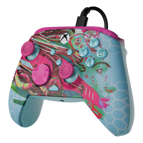 Manette filaire avancée Turtle Beach PDP Rematch Glow (Android Dreams, Xbox Series X|S, Xbox One, PC)