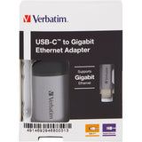 Adaptateur Gen 1 USB Verbatim, USB, USB-C> RJ-45