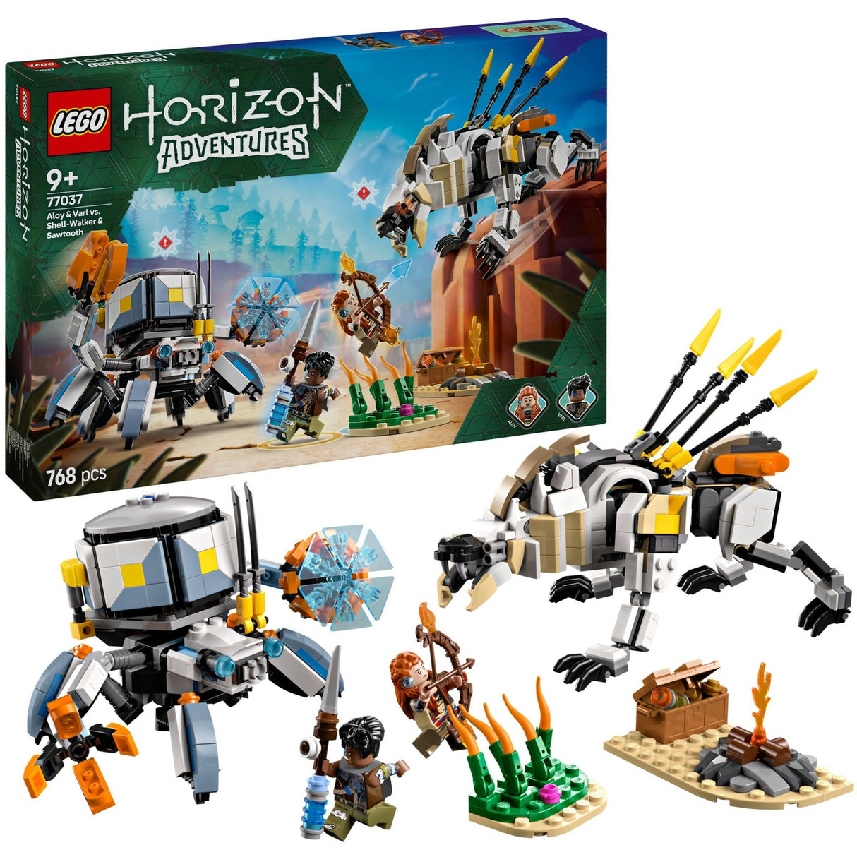 Lego Horizon 77037 Aloy et Varl contre Shell Walker et Sawtooth