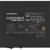 Alimentation modulaire Montech Century II de 1 200 watts (argent, 1x 12v-2x6, 6x PCIe)