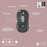Ensemble de bureau sans fil fin Logitech mk950 signature (graphite, disposition américaine-internationale (qwerty), 400 - 4000 dpi)