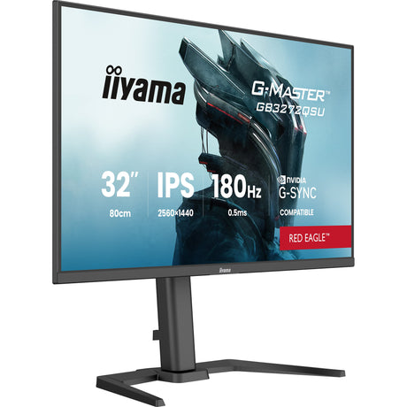 Moniteur de jeu Iiyama G-Master Red Eagle GB3272QSU-B1 31,5 (noir (mat), 180 Hz, HDMI, DisplayPort, USB, audio)