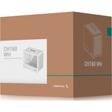 Boîtier mini tour Deepcool ch160 (blanc | 2x USB-A | 1x USB-C | verre trempé)
