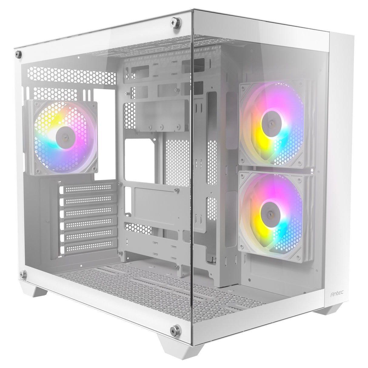 Boîtier tour midi Antec cx800 argb (blanc | 2x usb-a | verre trempé)