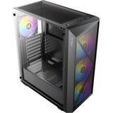 Boîtier tour midi Antec ax67 argb (noir | 3x usb-a | verre trempé)