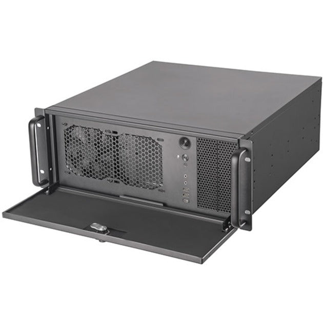 Boîtier rack Silverstone RM42-502 (noir | 2x USB-A 3.2 (5 Gbit s) | 1x USB-C 3.2 (5 Gbit s) | 2x audio)