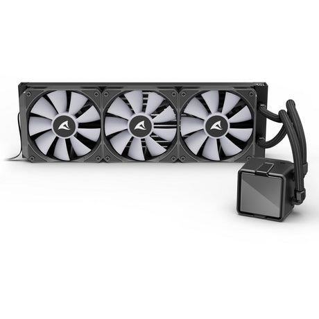 Refroidissement par eau Sharkoon s100 argb (noir, connecteur de ventilateur PWM à 4 broches)