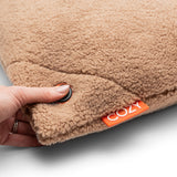 Coussin chauffant sans fil Cosy una Woolly 45 x 45 cm (marron clair, power bank 5000 mah)