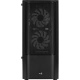 Boîtier tour midi Aerocool quantum mesh v3 (gris noir | 3x USB-A | RVB | fenêtre)