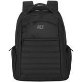 Sacoche pour ordinateur portable Act ac8535 mélange de polyester noir
