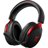 Casque de jeu supra-auriculaire sans fil Mchose v9 pro (noir rouge, ordinateur portable, smartphone, commutateur Playstation, Bluetooth filaire 2,4 g type-c)