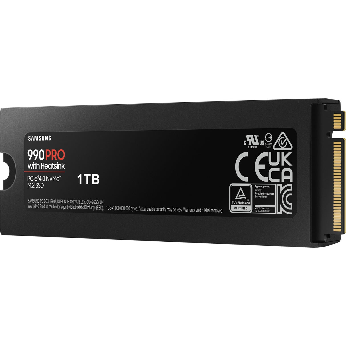 Dissipateur thermique Samsung 990 pro 1 To SSD (PCIe 4.0 x4, NVMe 2, M.2 2280, LED RVB)