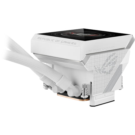 Asus rog strix lc iv 360 argb lcd waterkoeling (wit, 4-pin pwm)