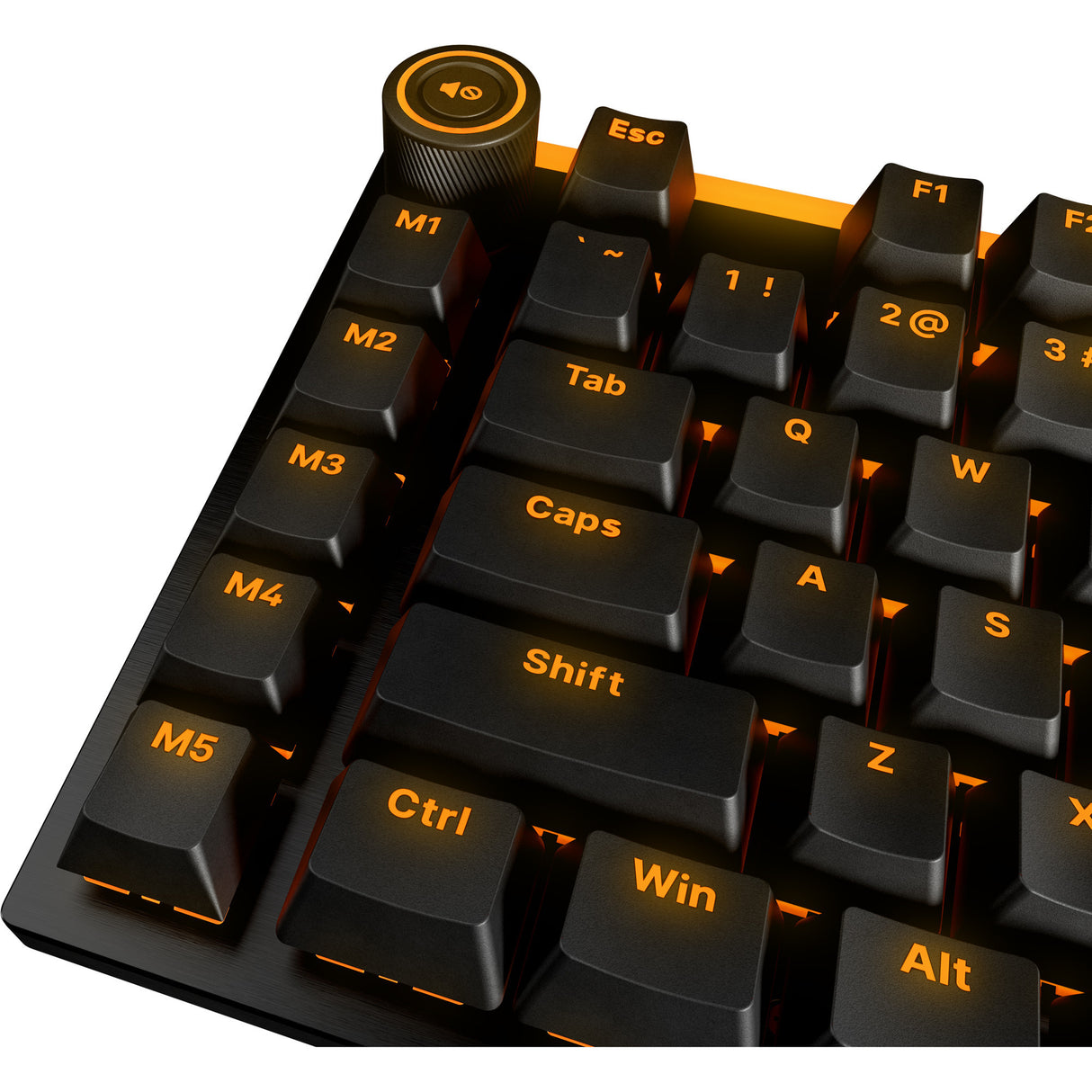 Soyez silencieux! Clavier de jeu mécanique RVB linéaire silencieux à montage léger (noir, disposition américaine (qwerty), linéaire silencieux, 100 %, argb, touches pbt à double prise)