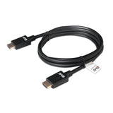 Câble certifié HDMI 2.1 ultra haut débit Club 3D mâle-mâle (noir, 2 mètres, 4K 120Hz, 8K 60Hz, 48Gbps)