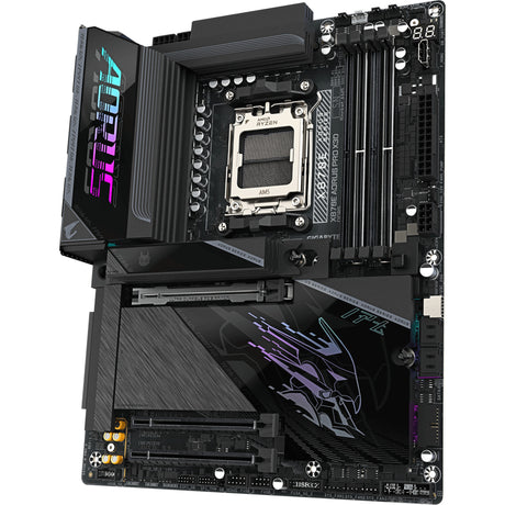 Carte mère Gigabyte x870e aorus pro x3d socket am5 (noir, raid, 5 Go-lan, wi-fi 7, bt, son, atx)