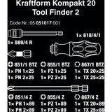 Wera kraftform compact 20 jeu de tournevis jeu de tournevis kraftform compact 20