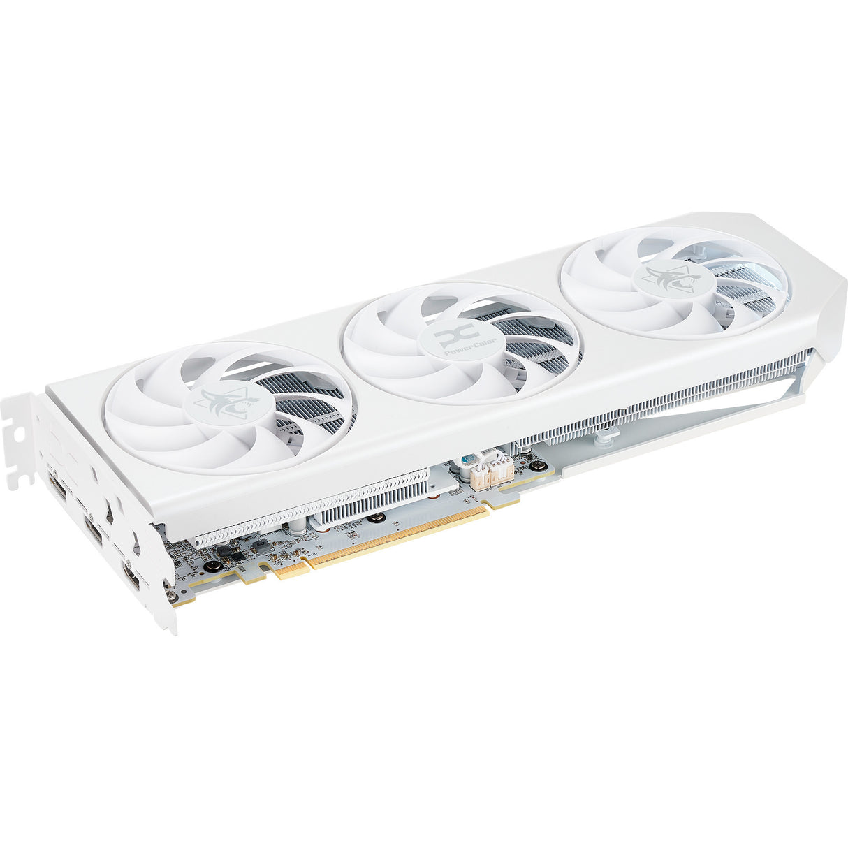 Carte graphique Powercolor Radeon RX 9060 XT Hellhound Spectral White 16G (blanc, RDNA4, GDDR6, 2x Display Port, 1x HDMI 2.1)