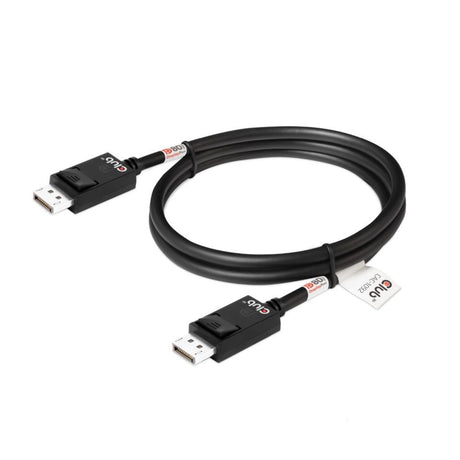 Club 3D DisplayPort 2.1 Câble certifié Vesa DP80 mâle-mâle (noir, 1,6 mètre, 8K 240 Hz, 10K 60 Hz, 80 Gbit/s)