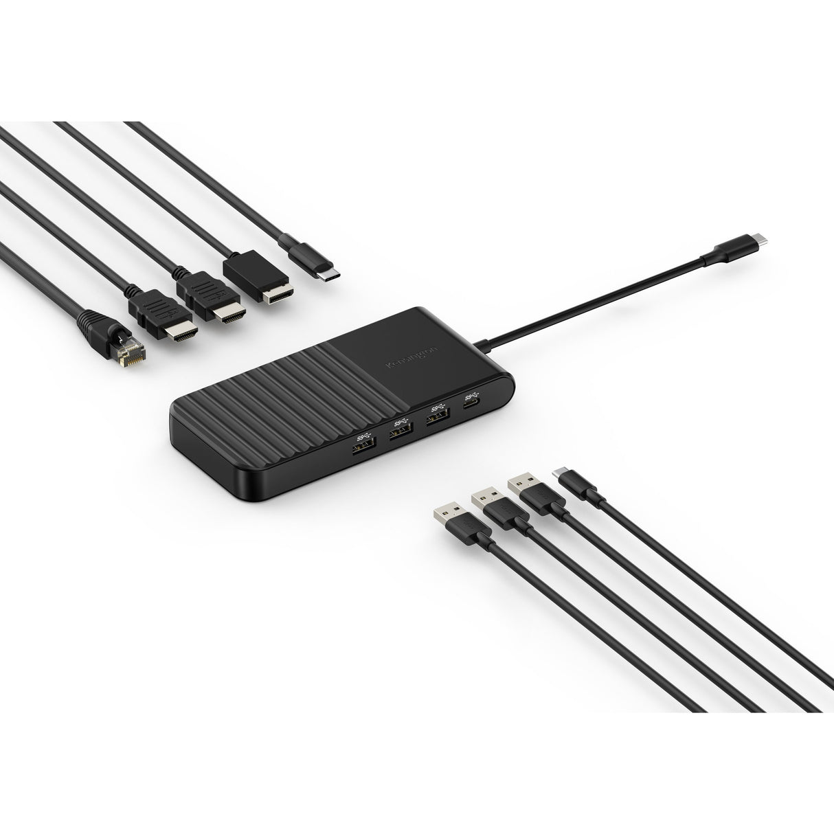 Kensington UH1500P EQ USB-C 5 Gbit/s Triple vidéo Station d'accueil mobile sans pilote (Noir)