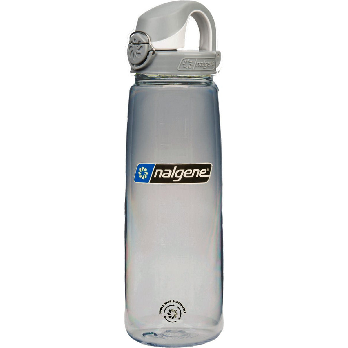 Bouteille de maintien à verrouillage à la volée Nalgene, gourde de 700 ml (gris transparent)