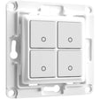 Interrupteur mural Shelly 4 boutons pour maison intelligente sans fil