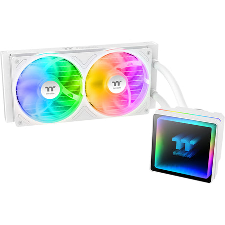 Thermaltake TH240-S V3 ARGB Sync AIO Refroidisseur liquide - Refroidissement par eau Snow Edition (Blanc)