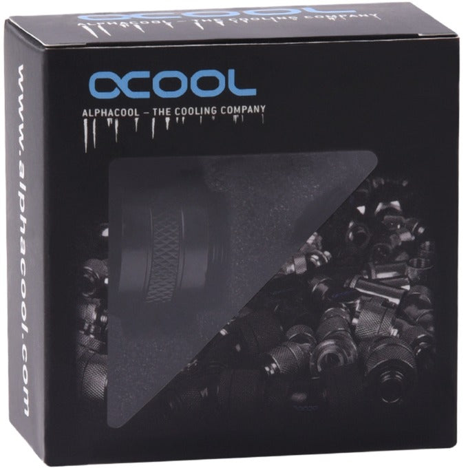 Alphacool eiszapfen pro 13 mm raccord pour tube dur g1 4 - connexion noir profond (noir (mat))